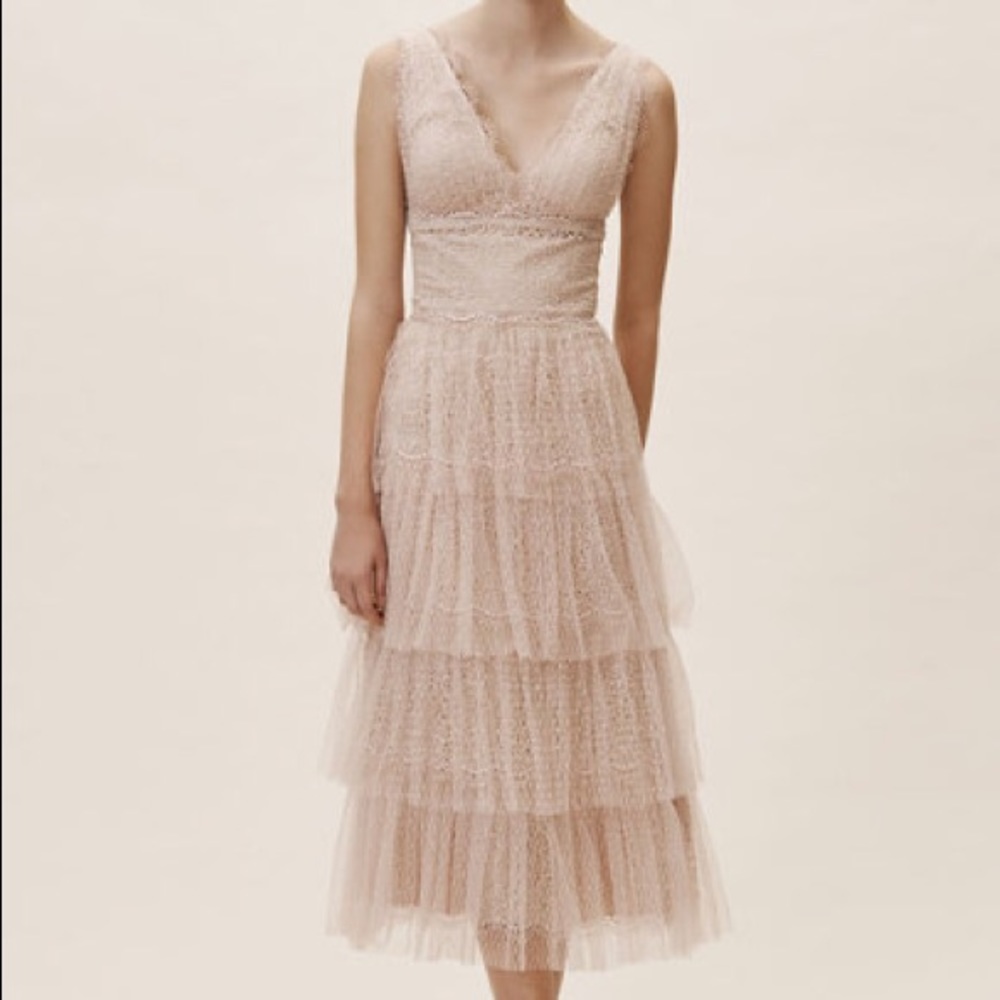 NWT Bhldn Katiana Dress Lace Catherine Deane Rose